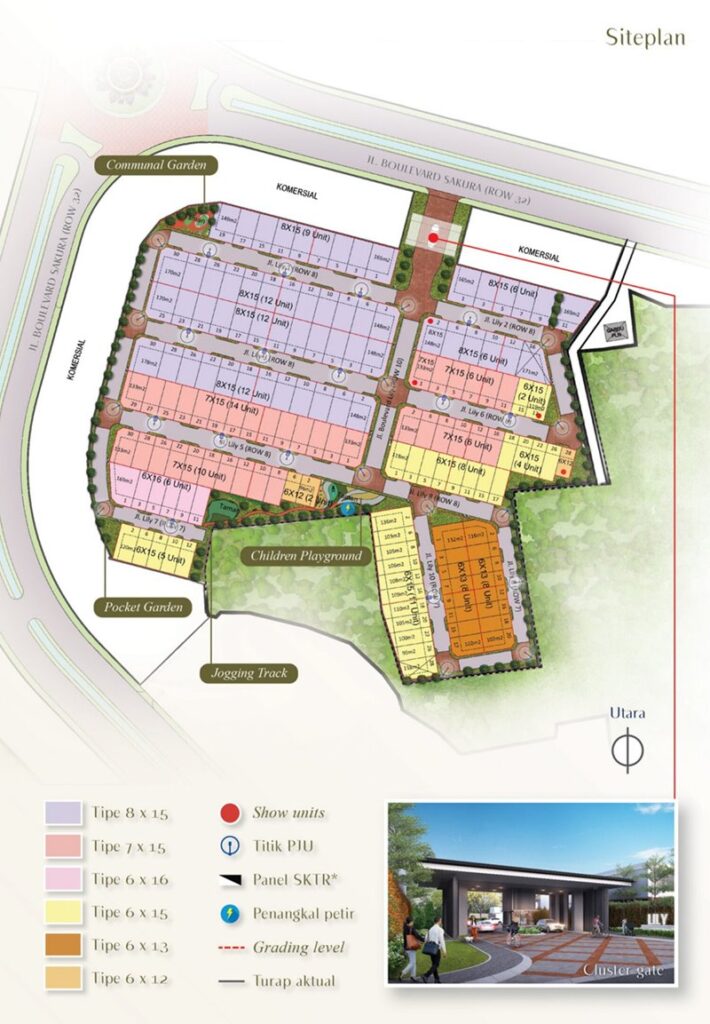 siteplan cluster lily